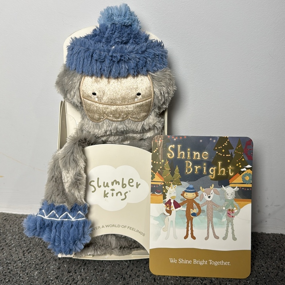 NWT Slumberkins Bigfoot With Affirmation Card Digital Book